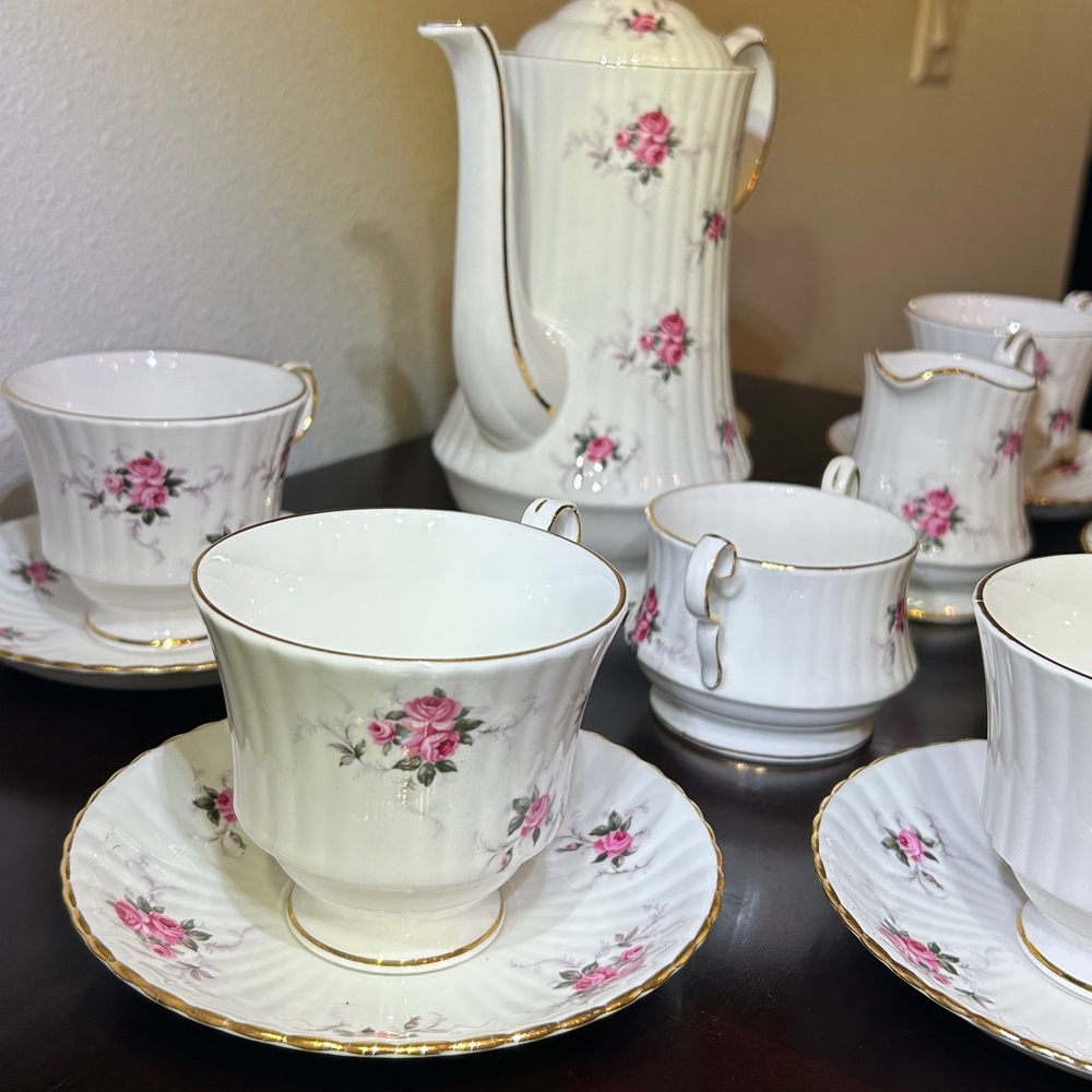 Vintage Princess House by Hammersley Windsor Rose fine bone china tea/coffee set - Picture 5 of 15
